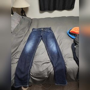 Men's silver jeans